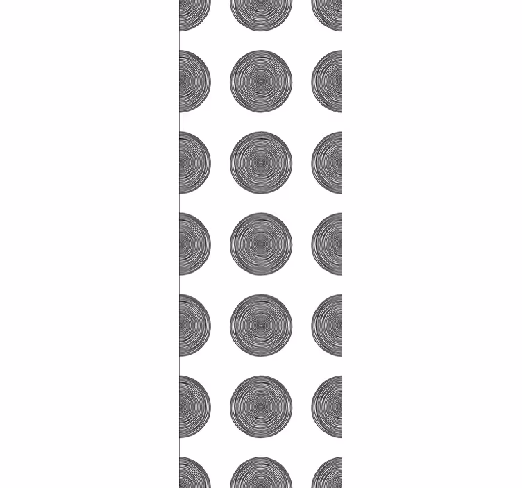 Kreatív firka kör alakú modern tapéta - TenStickers