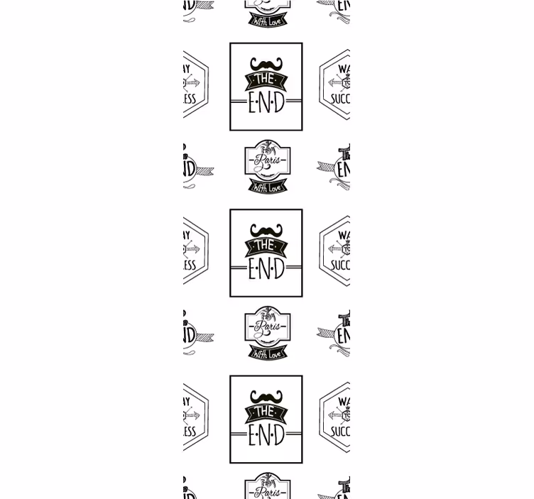 Egyedi keretek minta modern tapéta - TenStickers