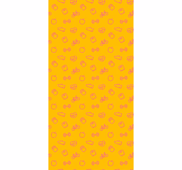 Doodle ikonok minta Konyhai tapéta - TenStickers