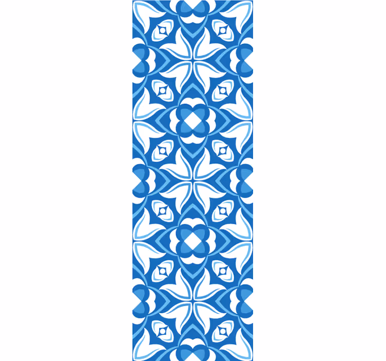 Elegáns kék minták Tapéta csempék - TenStickers