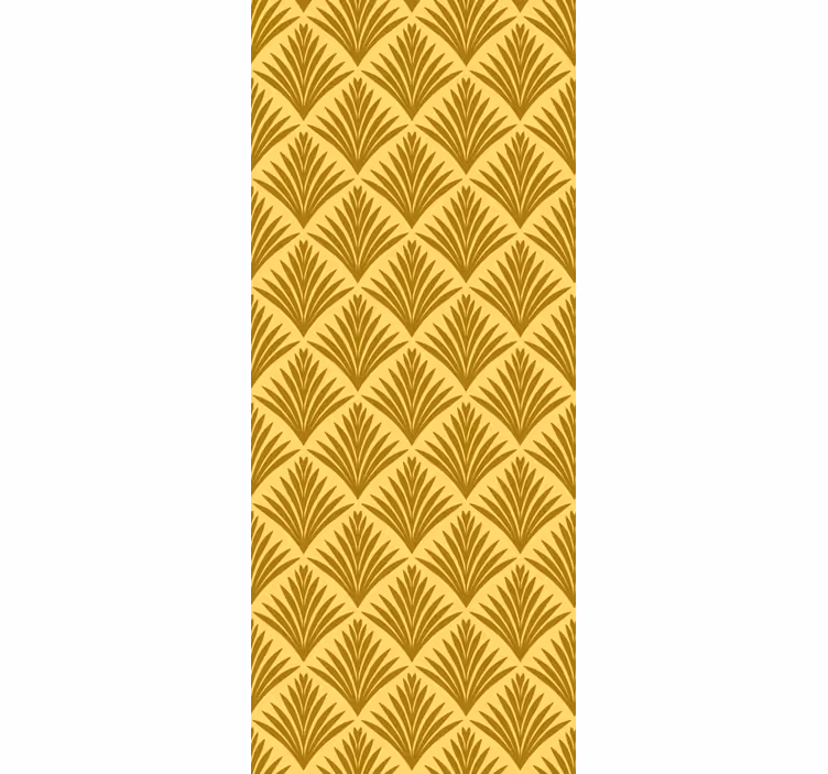 Art deco arany levelek csempe tapéta - TenStickers