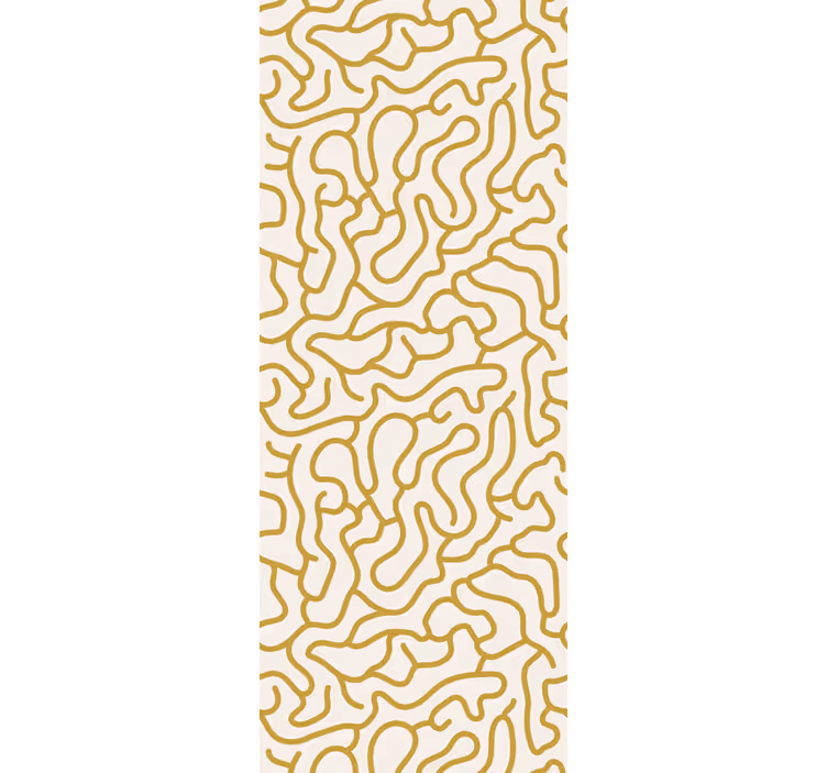 Görbe vonal minta Tapéta Geometriai - TenStickers