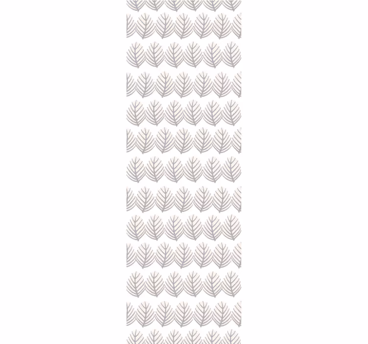 Egyszerű szürke mintás Tapéta levelek - TenStickers