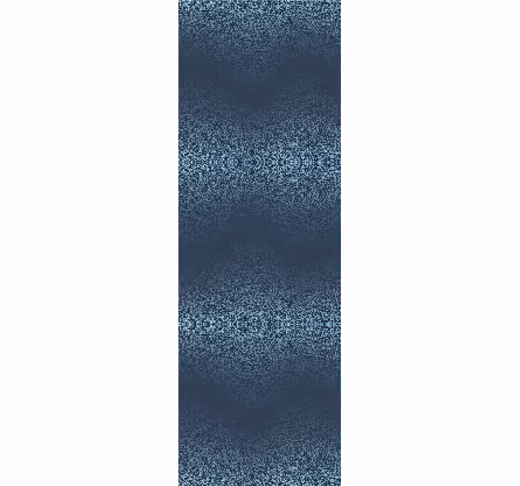 Retro kék négyzet pontozott rusztikus tapéta - TenStickers