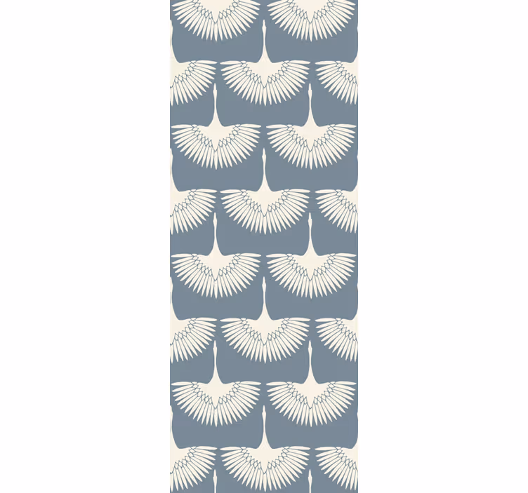 Elegáns madarak art deco stílusú tapétával - TenStickers