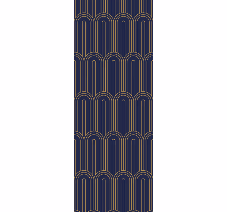 Art-deco lila formák absztrakt tapéta - TenStickers