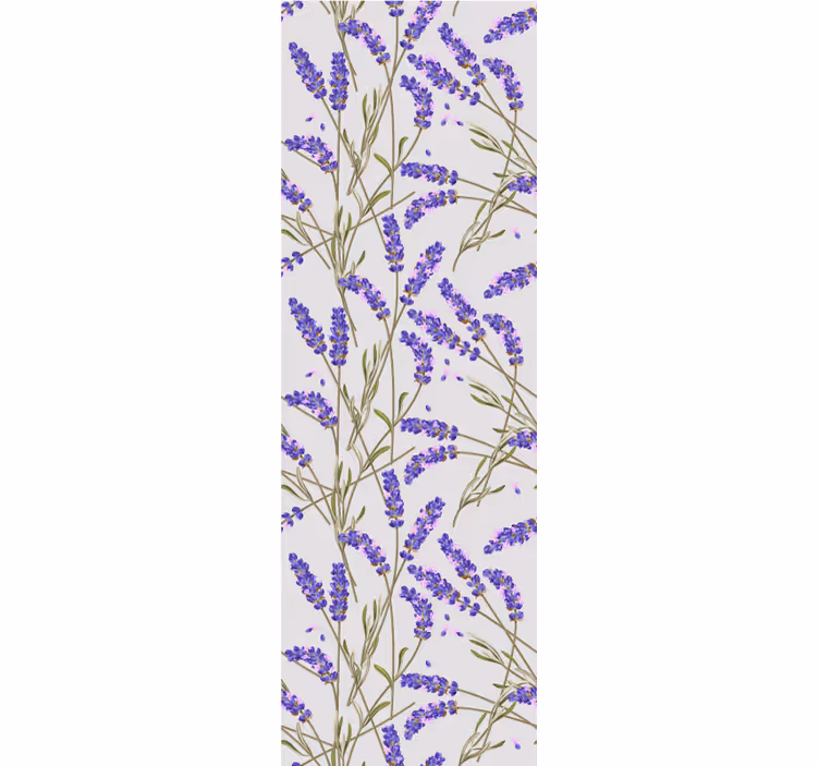 Provence stílusú levendula mintás tapéta - TenStickers