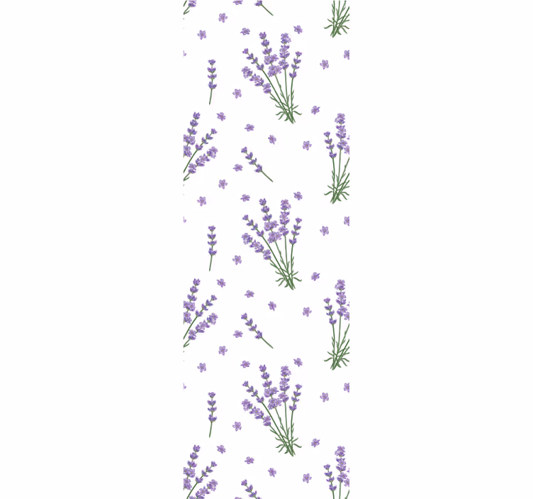 Provence-i stílusú kis levendulaszirom tapéta - TenStickers