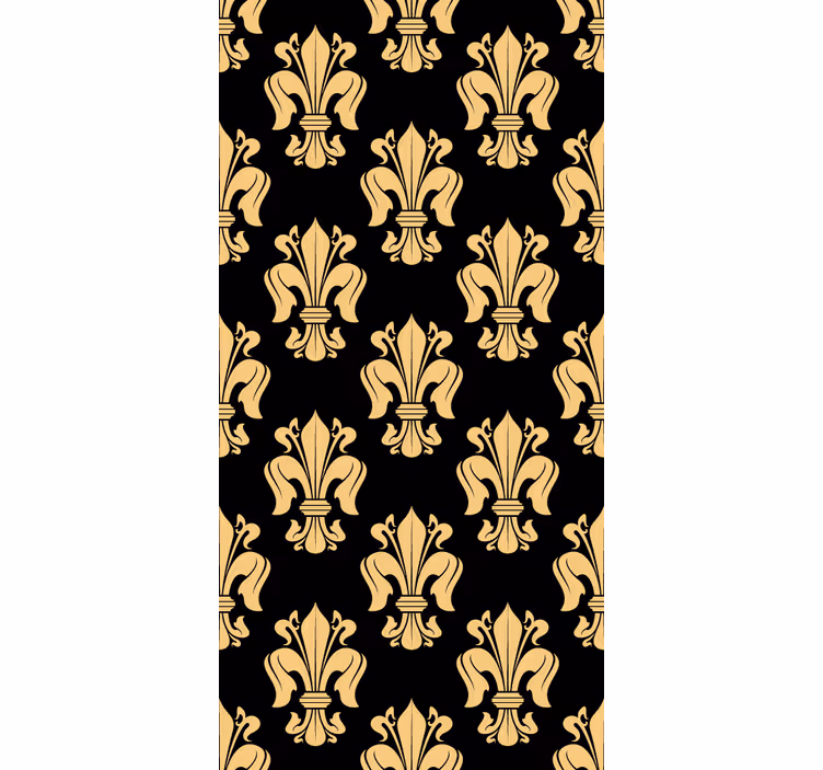 Fleur-de-lis barokk tapéta design - TenStickers