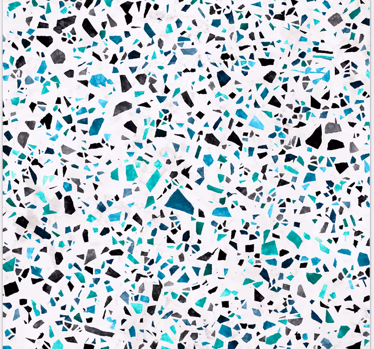 Kék terrazzo motívum Konyhai tapéta - TenStickers