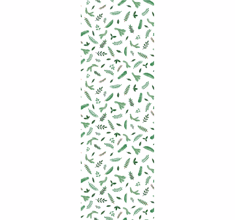 ünnepi levélminták Tapéta Karácsony - TenStickers