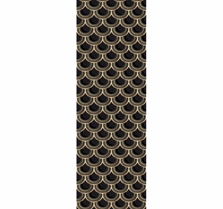 Art deco kék arany modern tapéta - TenStickers