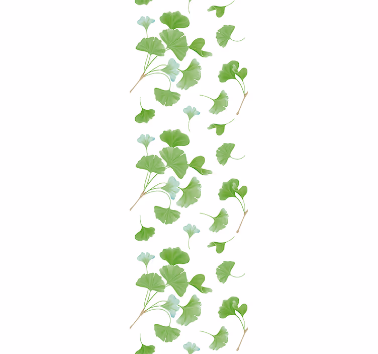 Ginkgo biloba mintás tapéta levelek - TenStickers