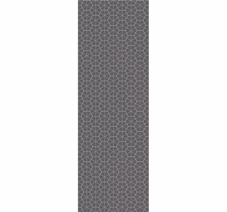 Szürke hatszögletű kivitel Tapéta Geometriai - TenStickers