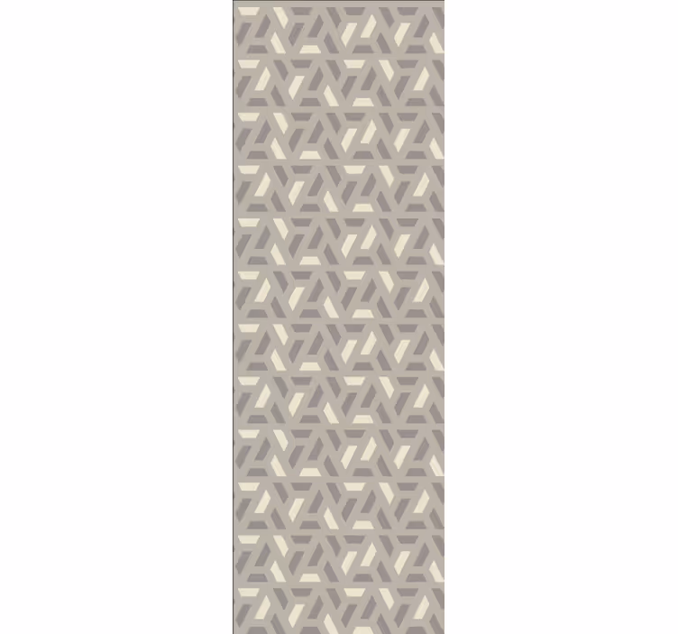 Geometrikus krémszínű háromszög tapéta - TenStickers