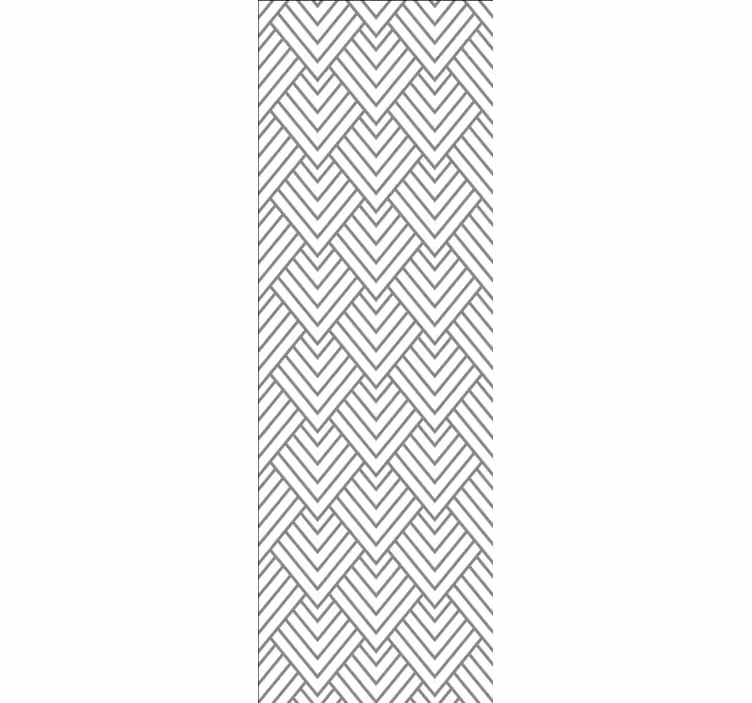 Fehér geometriai háromszög tapéta - TenStickers