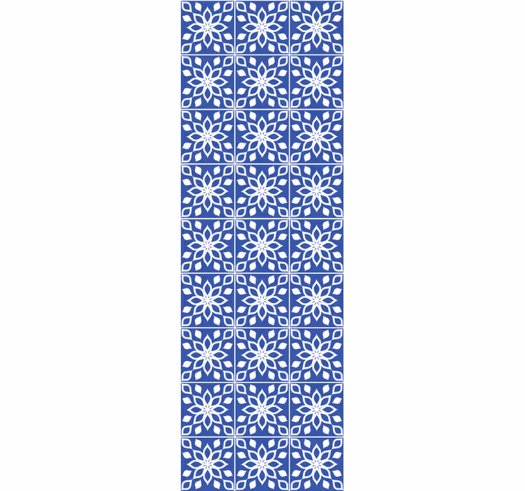 Kék déli csempe mintás csempe tapéta - TenStickers