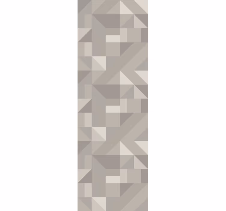 Szürke minimalista geo mintás csempe tapéta - TenStickers