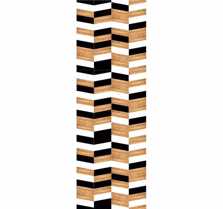 Geometrikus fa mintás függőleges tapéta - TenStickers