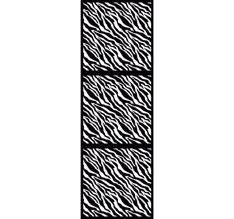 Zebra mintás csempe fürdőszoba tapéta - TenStickers