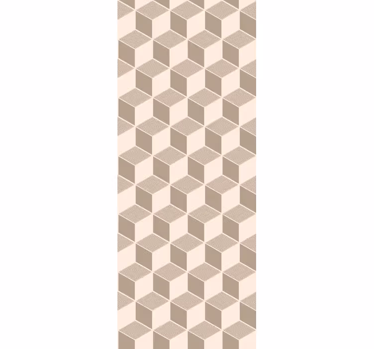 Stílusos kocka minta Tapéta Geometriai - TenStickers