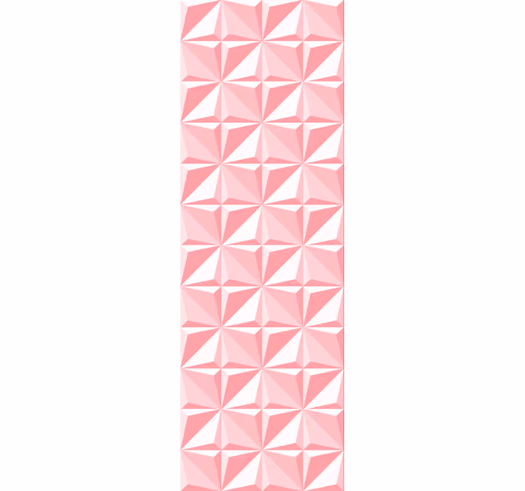 Rózsaszín geometriai formák 3D Tapétaek - TenStickers