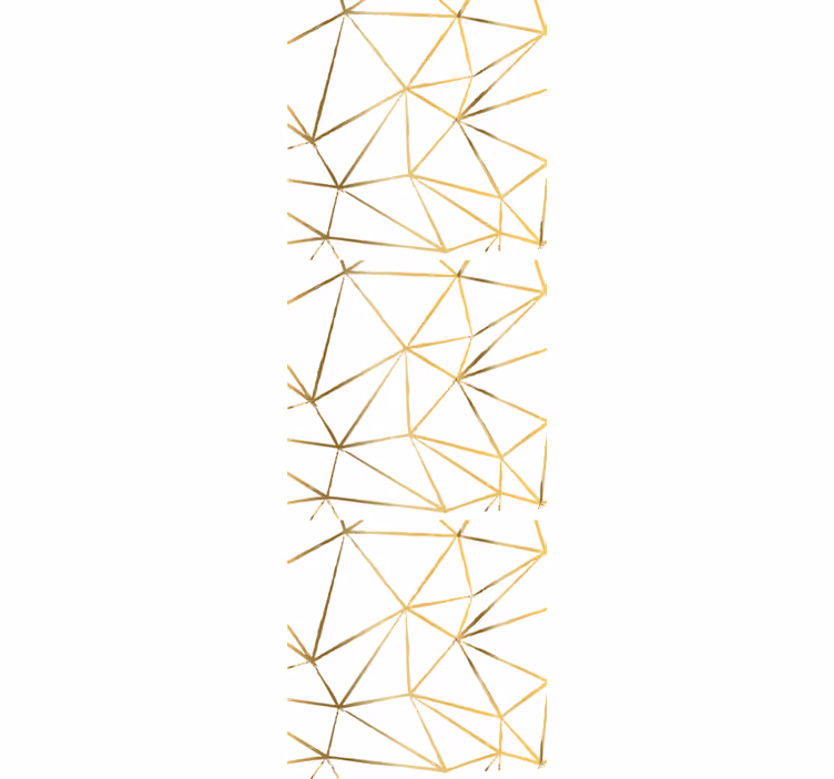Geometrikus arany vonalak Bejárati tapéta - TenStickers