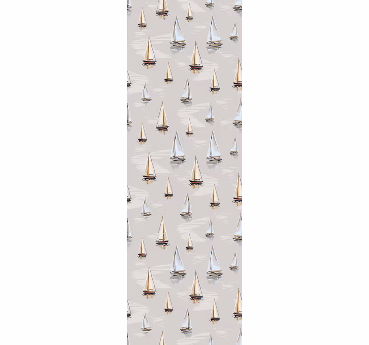 Elegáns vitorlás mintás gyerek tapéta - TenStickers