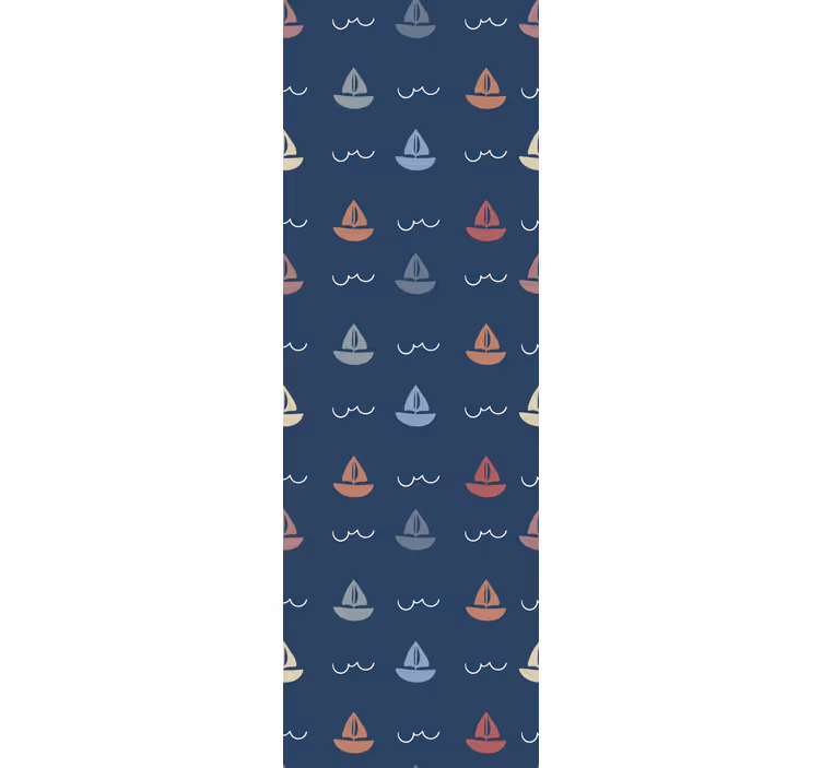 Vitorlás mintás gyerek tapéta - TenStickers