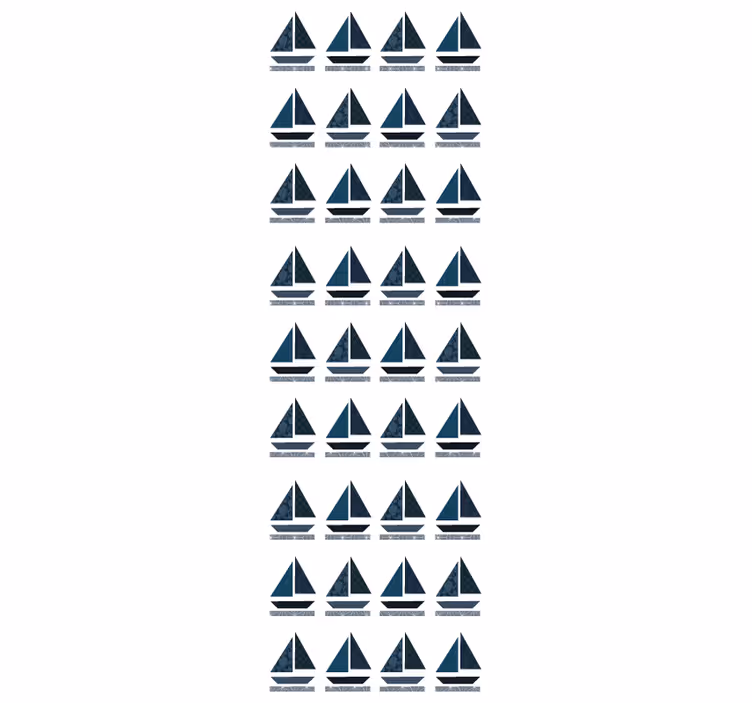 Vitorlás minta Egyedi tapéta - TenStickers