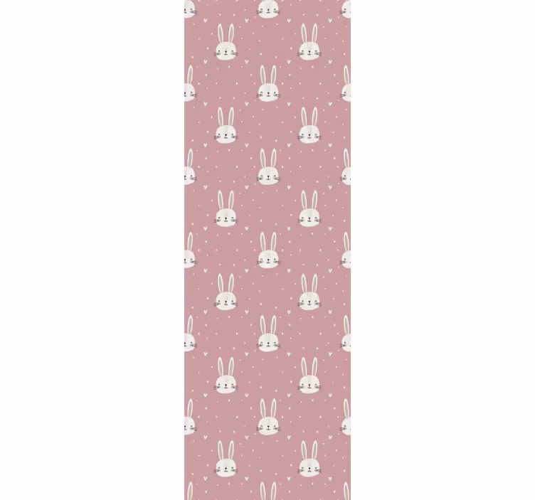 Rózsaszín "boho" mintás gyerek tapéta - TenStickers