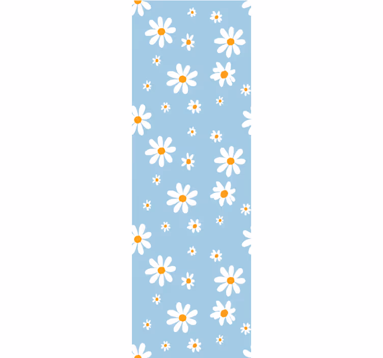 Mintás-dekor kis és nagy százszorszép tapéta - TenStickers