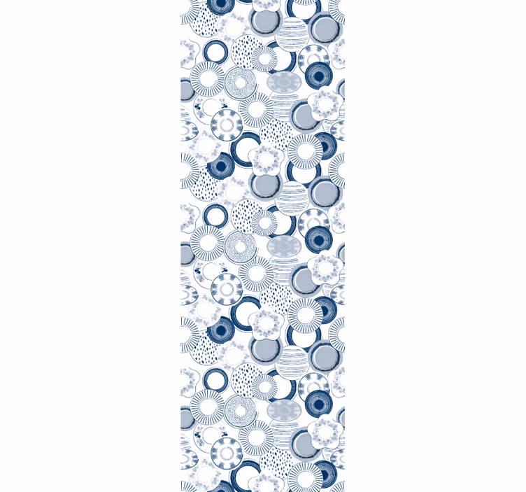 Delfts kék díszítő tapéta - TenStickers