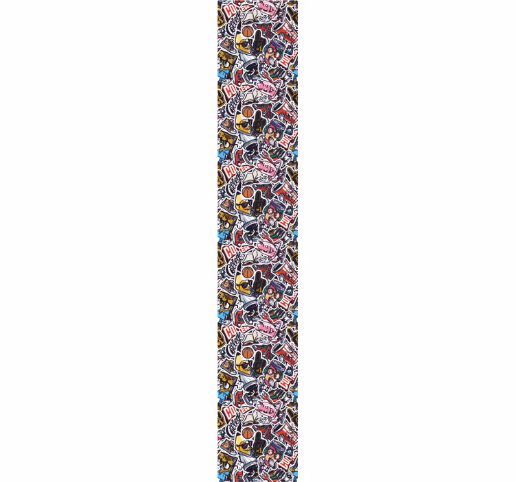 Városi matrica bomba art tapéta - TenStickers