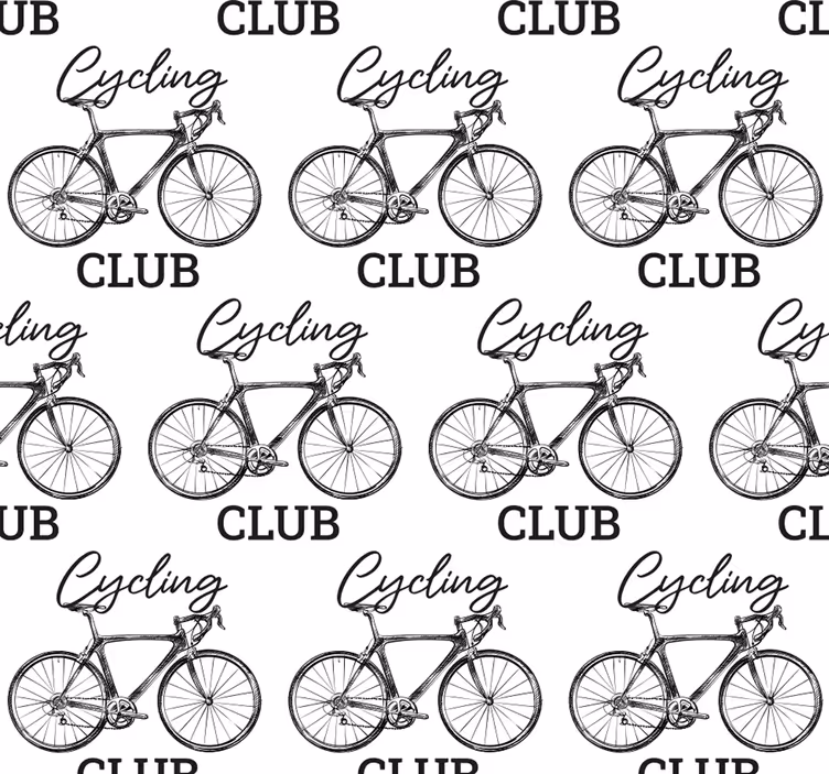 Nappali tapéta kerékpáros klub - TenStickers