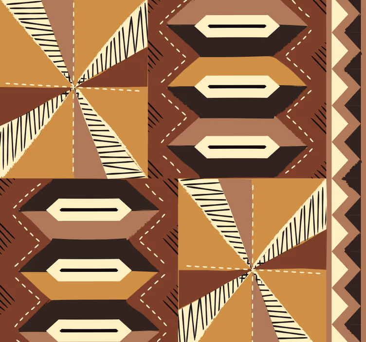 Fő tapéta törzsi afrikai minta - TenStickers