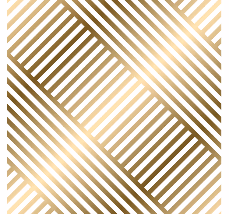 Bejárati tapéta geometrikus arany vonalak - TenStickers