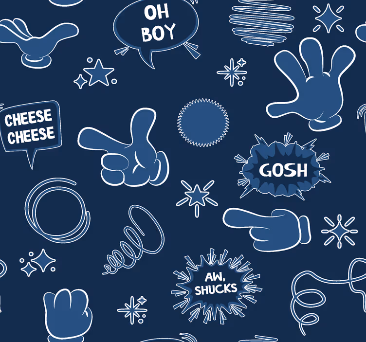 Tapéta hadihajó komikus stílus - TenStickers