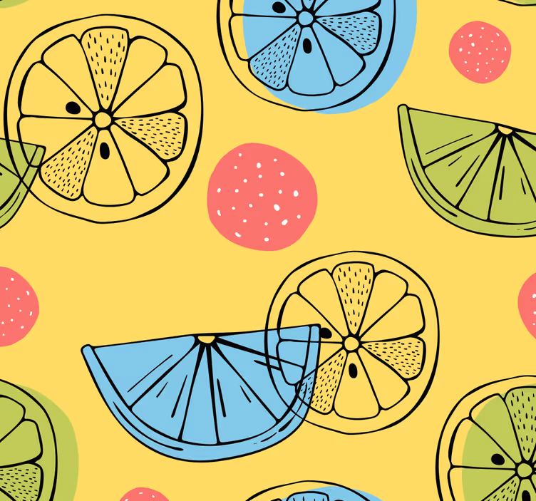 Citrus szelet minta Konyhai tapéta - TenStickers