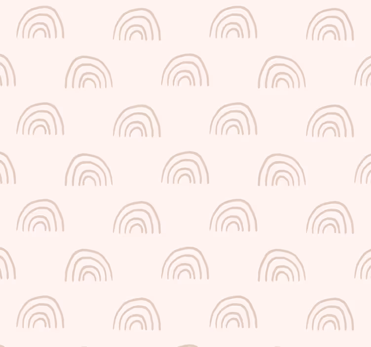 Babaszoba tapéta minimalista szivárvány - TenStickers