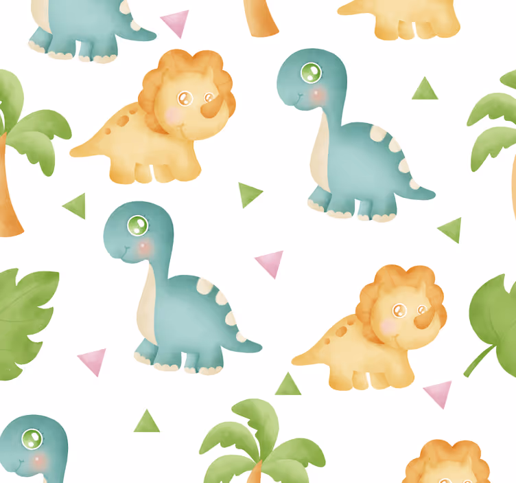 Dinoszaurusz játékidő Tapéta Dinoszauruszok - TenStickers