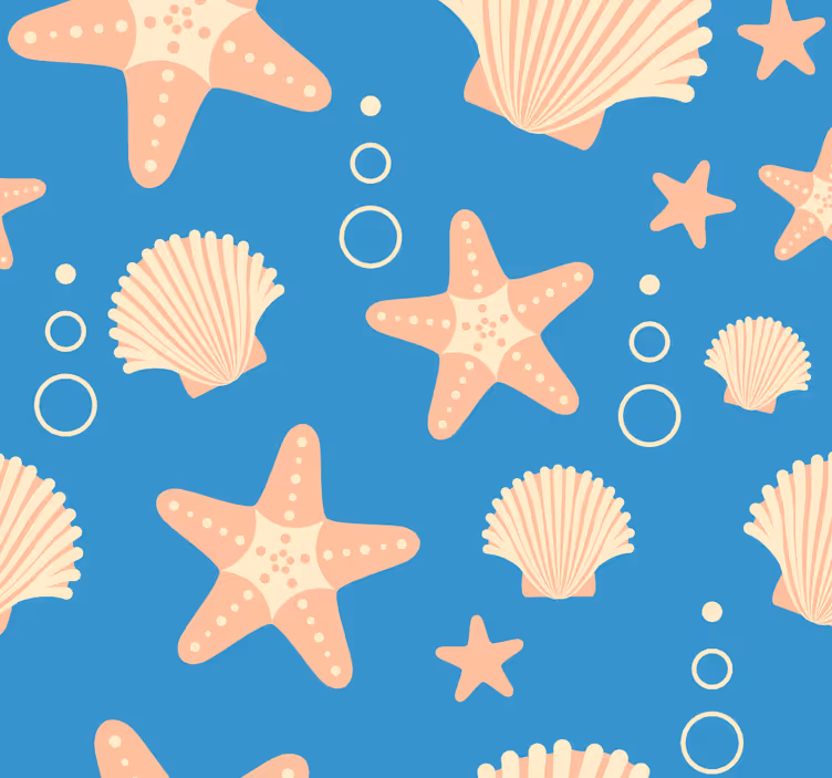 Tengeri motívumok Tapéta Természet - TenStickers