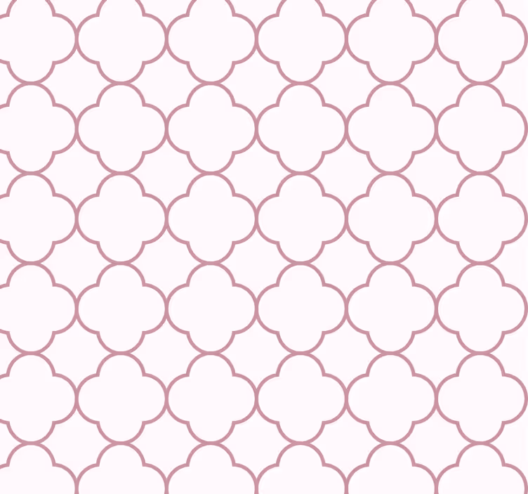 Geometriai minták Rózsaszín Tapéta - TenStickers