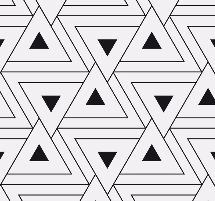 Háromszög alakú minta Tapéta Geometriai - TenStickers