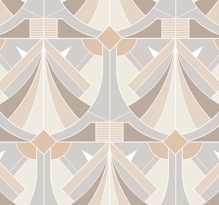 Art deco geometriai design Bejárati tapéta - TenStickers