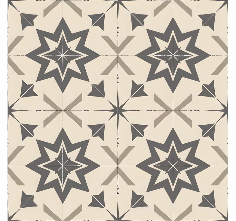 Bézs csillagos design Tapéta csempék - TenStickers