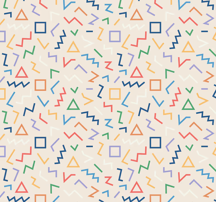 Geometriai minta árnyalatai Tapéta Geometriai - TenStickers