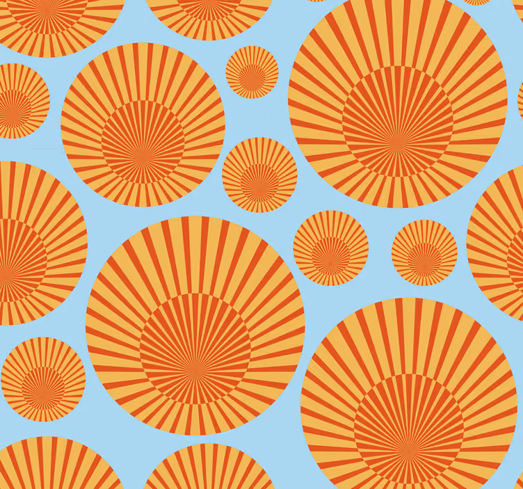 70-es évek napsütéses geometriai alakja tapéta - TenStickers