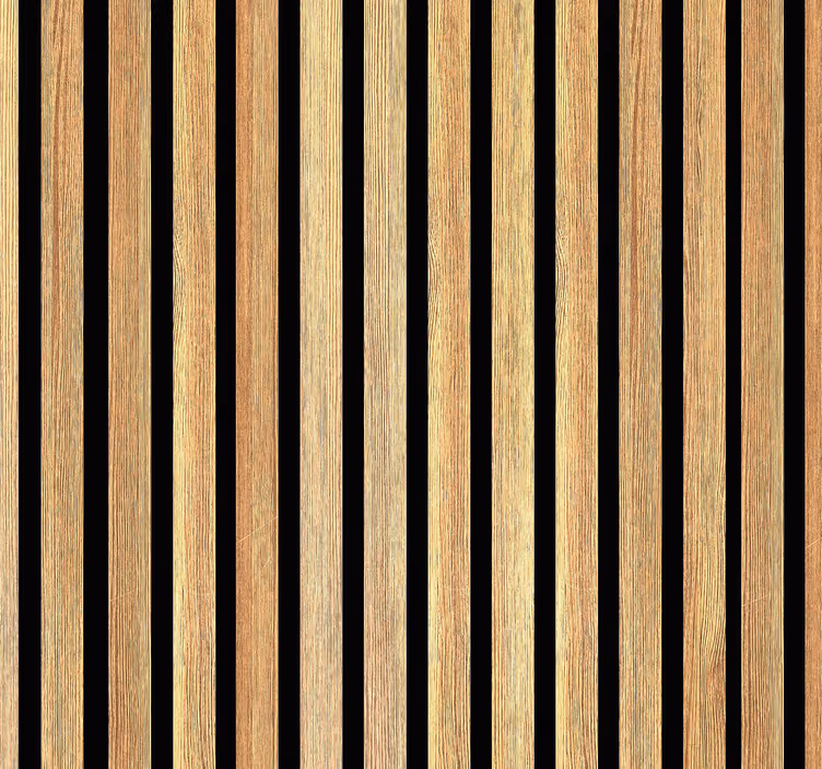 Fa stílusú barna fa lécek teak tapétával - TenStickers