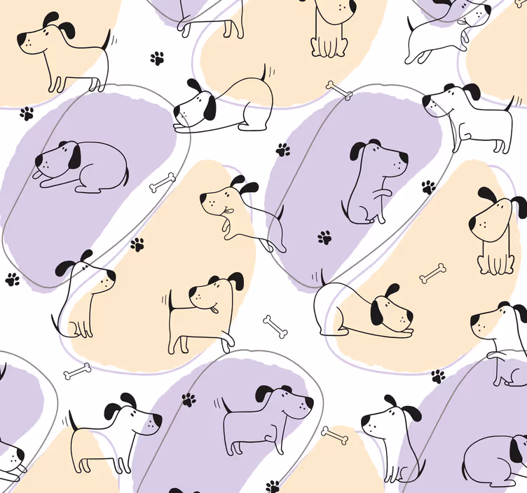 Tapéta Kutya Tapéták nordi kutya minta - TenStickers